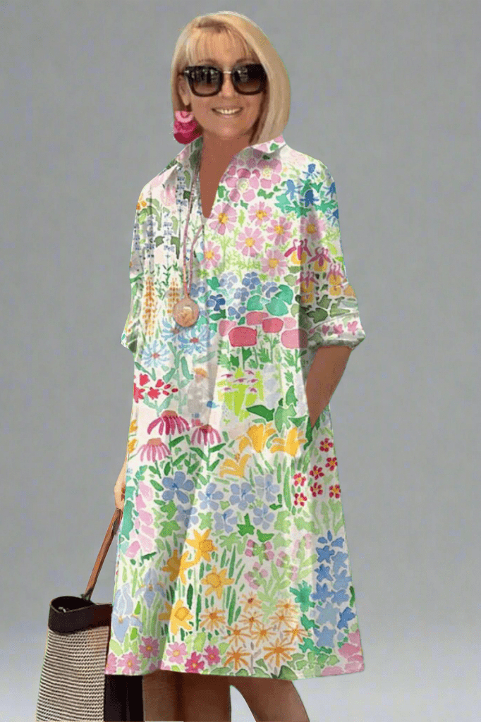 Nadine - Luxury Floral Summer Dress for Effortless Style