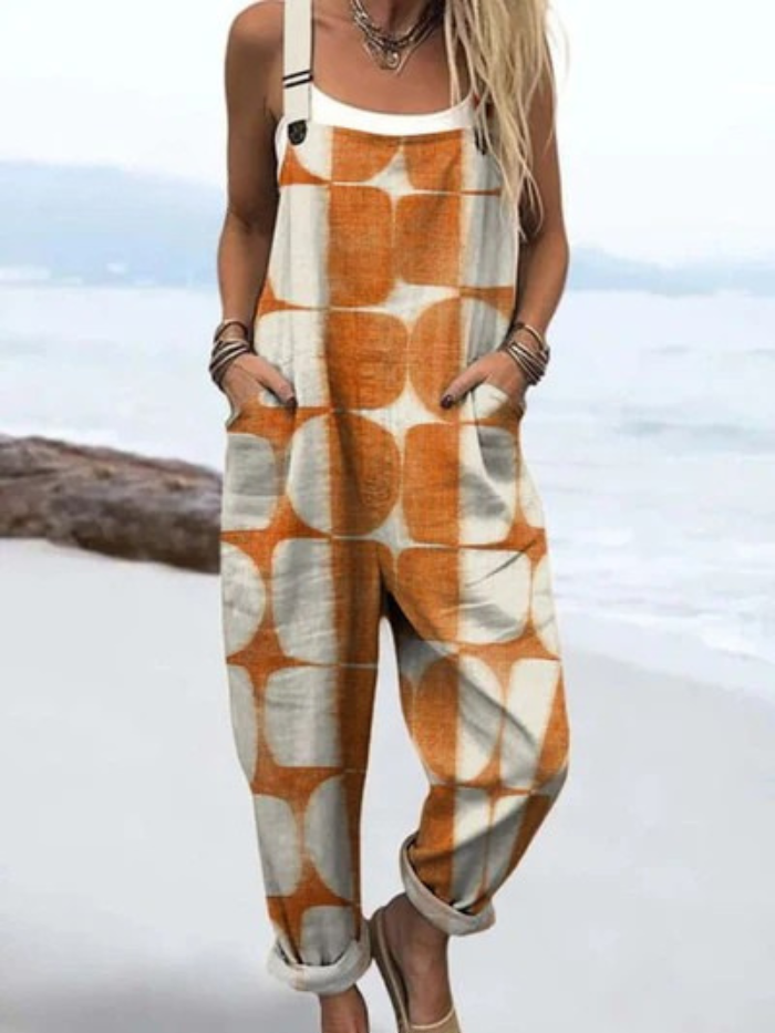 Mira | Retro Check Dungarees