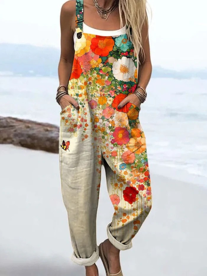 Jennah | Vintage Floral Jumpsuit