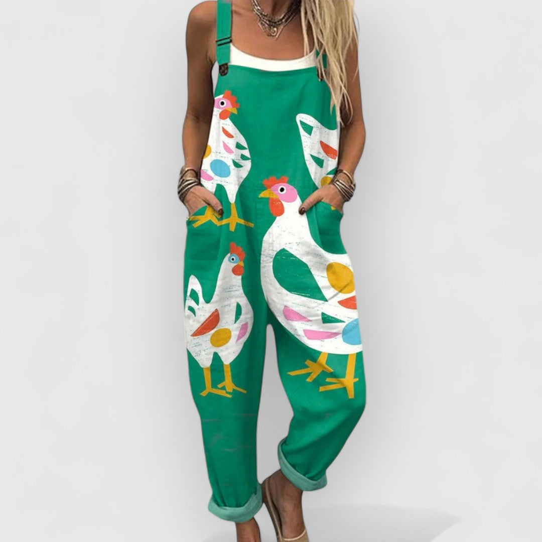 Ésmée | Fun Chicken Dungarees