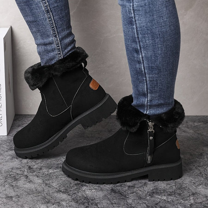 Fuzzy Greek Winter Boots