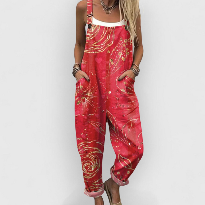 Mireille | Golden Swirl Dungarees