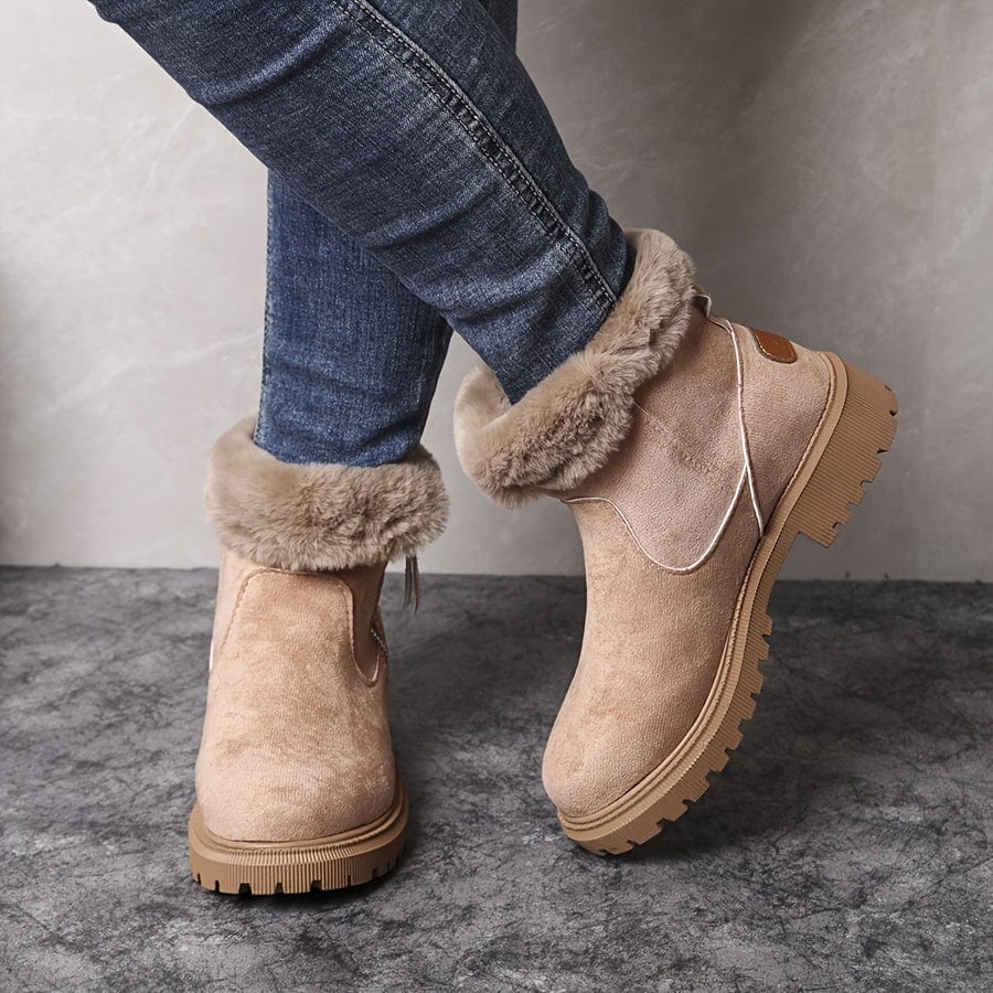 Fuzzy Greek Winter Boots