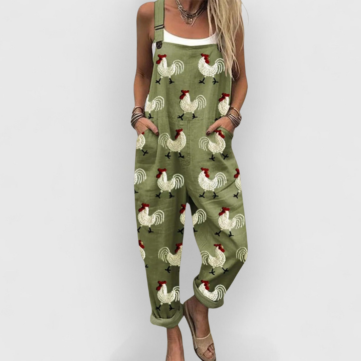Brigitte | Classic Rooster Dungarees