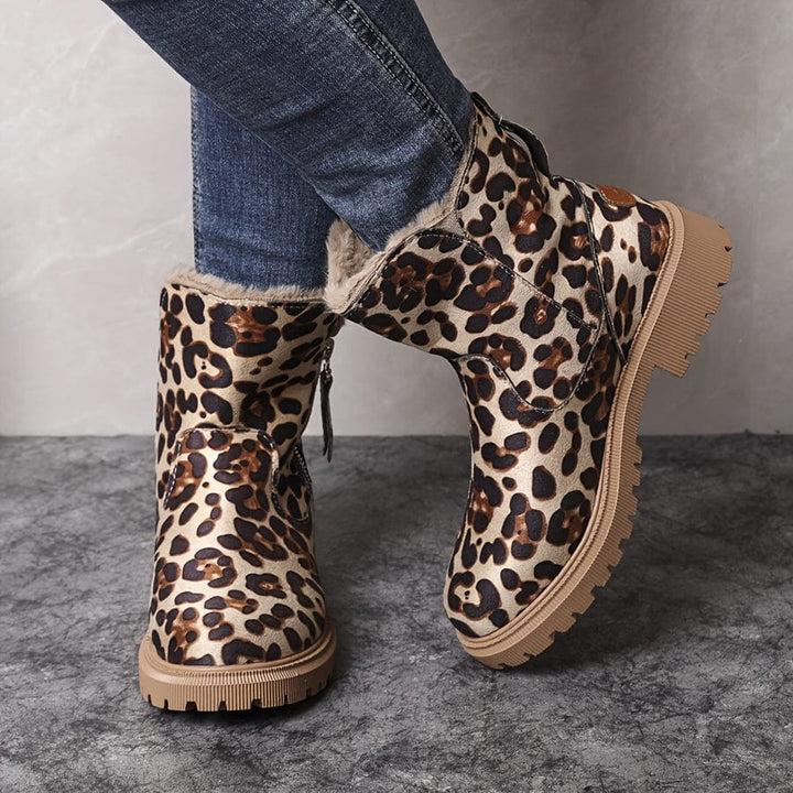 Fuzzy Greek Winter Boots