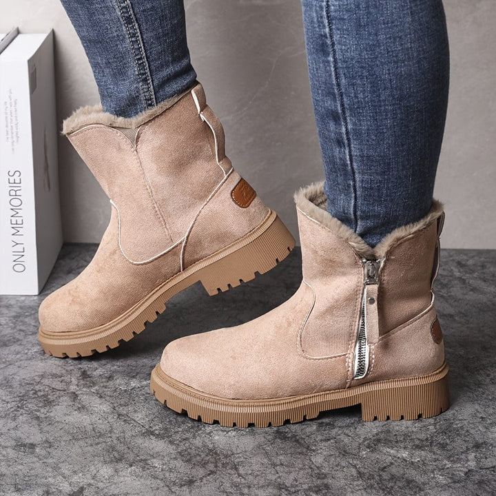 Fuzzy Greek Winter Boots