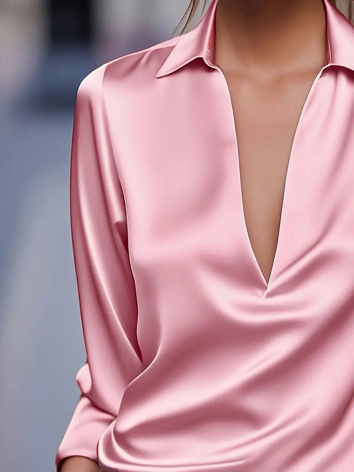Nadene - Premium V-Neck Blouse