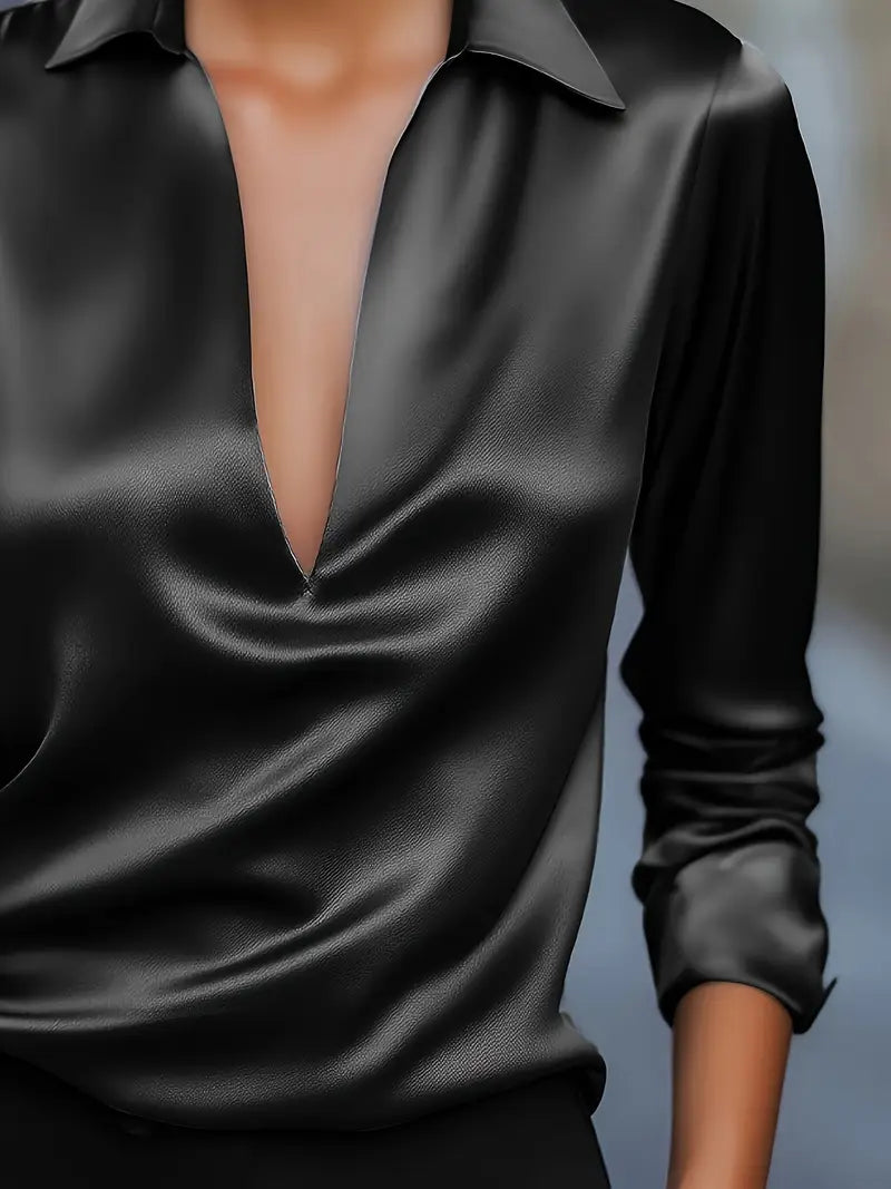 Nadene - Premium V-Neck Blouse