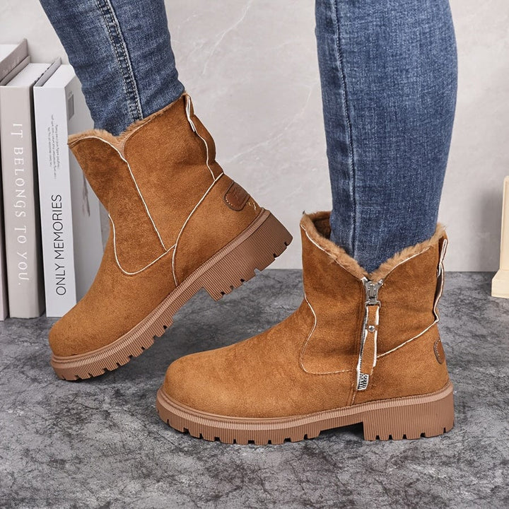 Fuzzy Greek Winter Boots
