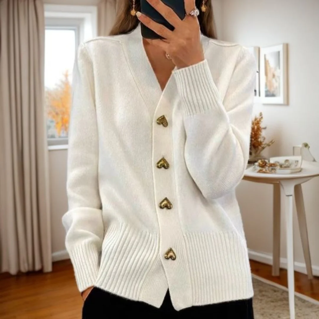 SERAPHIM | Romantic Heart Button Cardigan