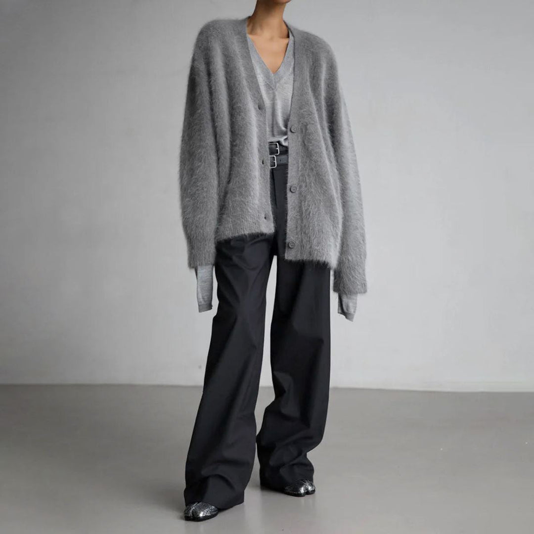 LIRIEN | Elegant Faux Fur Cardigan