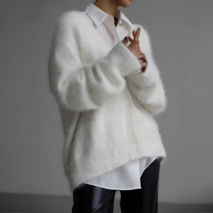 LIRIEN | Elegant Faux Fur Cardigan