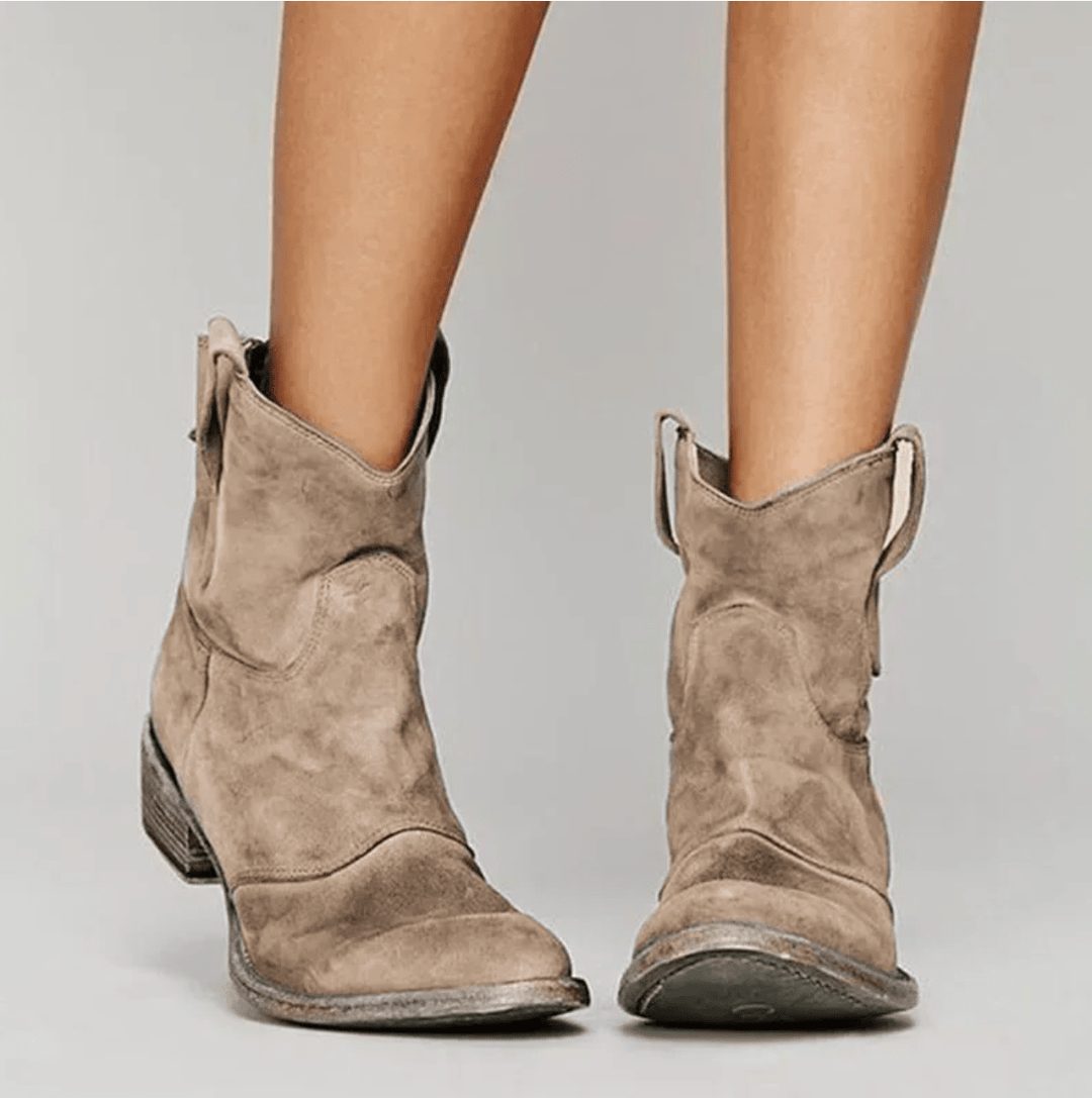 Lauren Suede Western Boots