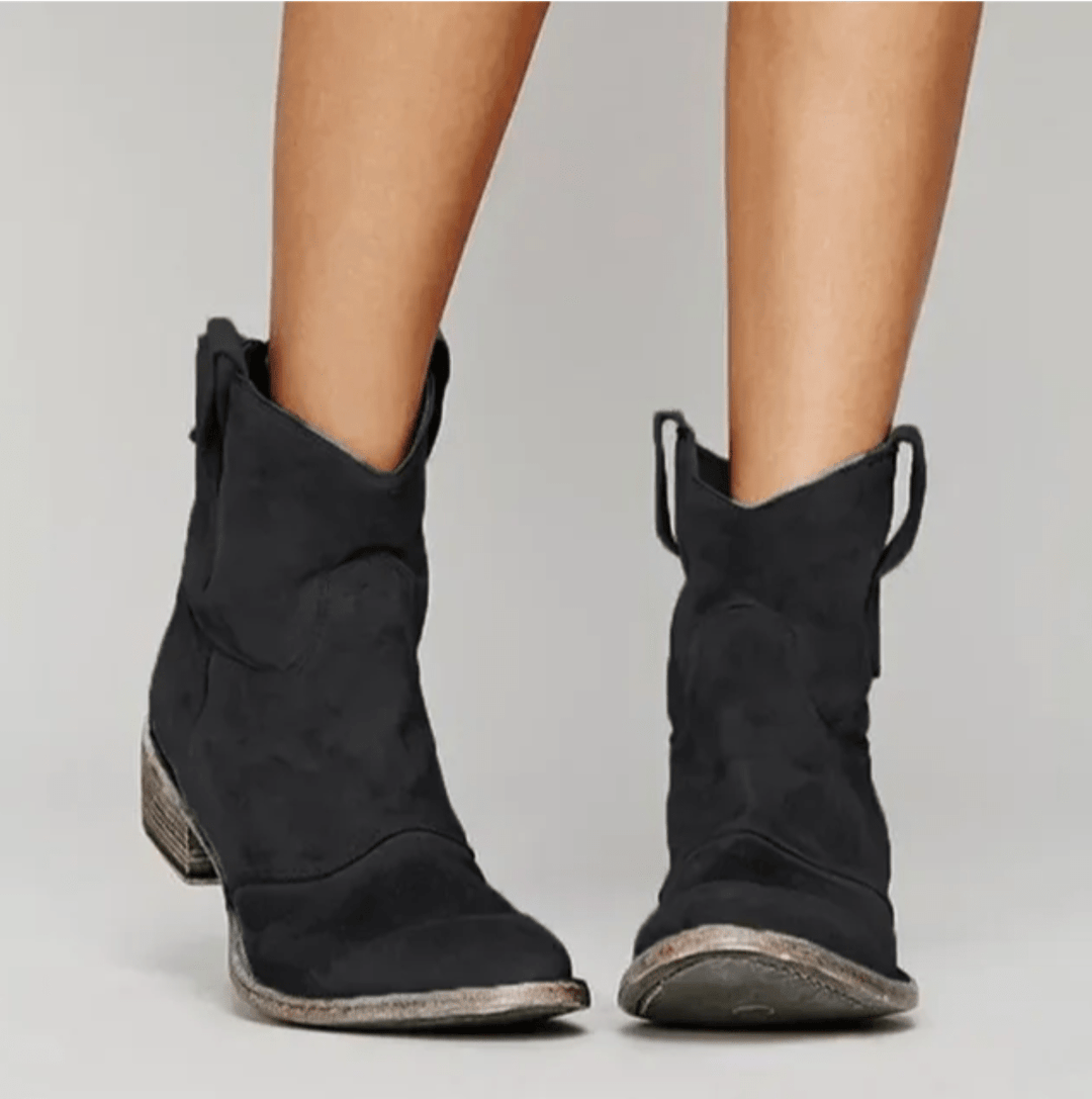 Lauren Suede Western Boots