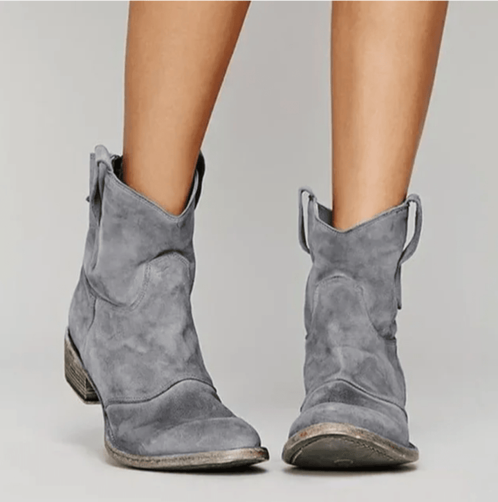 Lauren Suede Western Boots