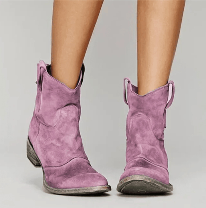 Lauren Suede Western Boots