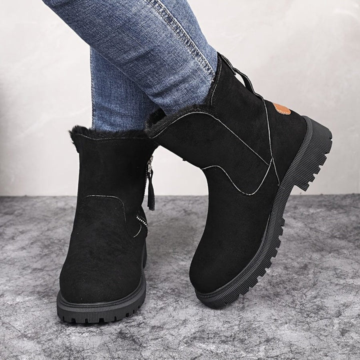 Fuzzy Greek Winter Boots