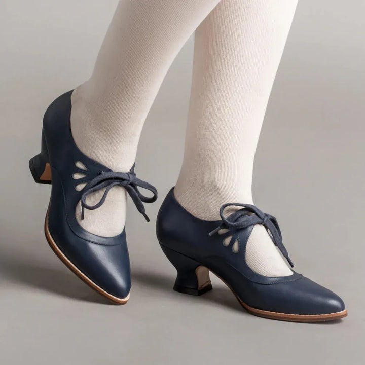 Alona | Orthopedic Leather Heeled Sandals