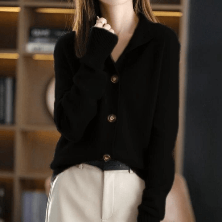 NIKA | Retro Cardigan with Collar