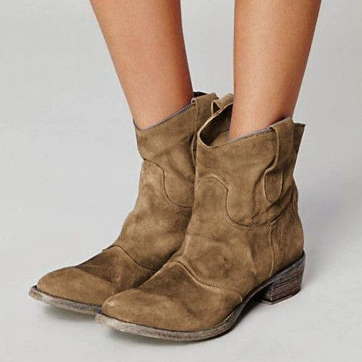 Alisa Ridge Suede Western Boots