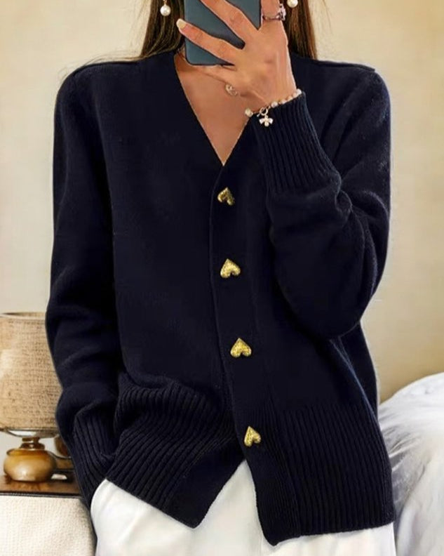SERAPHIM | Romantic Heart Button Cardigan