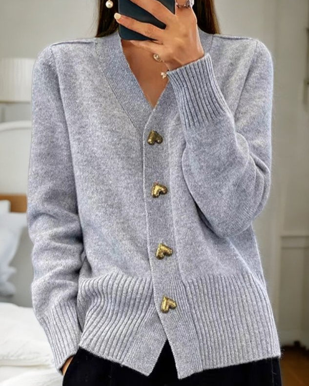 SERAPHIM | Romantic Heart Button Cardigan