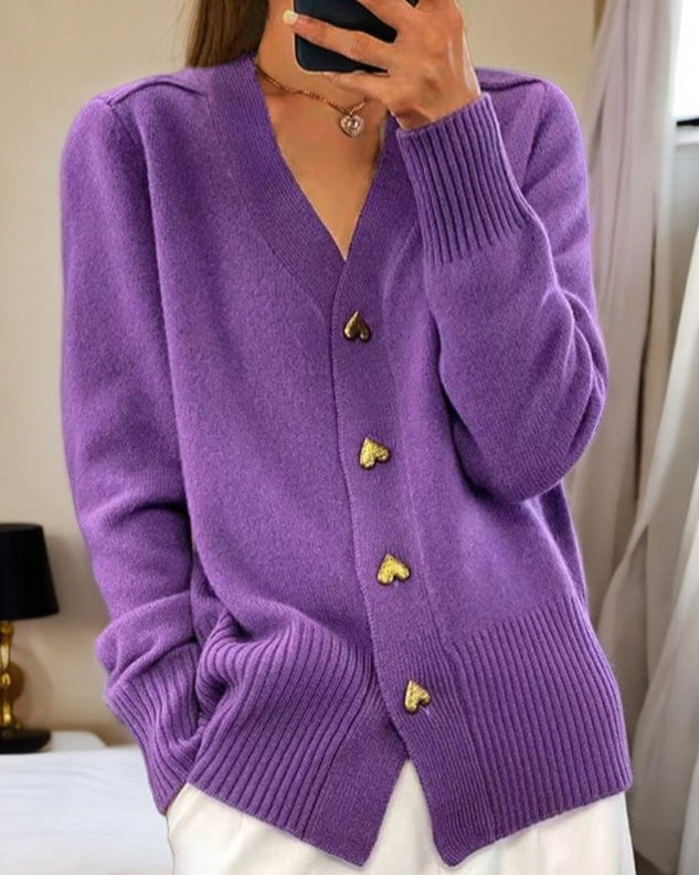 SERAPHIM | Romantic Heart Button Cardigan